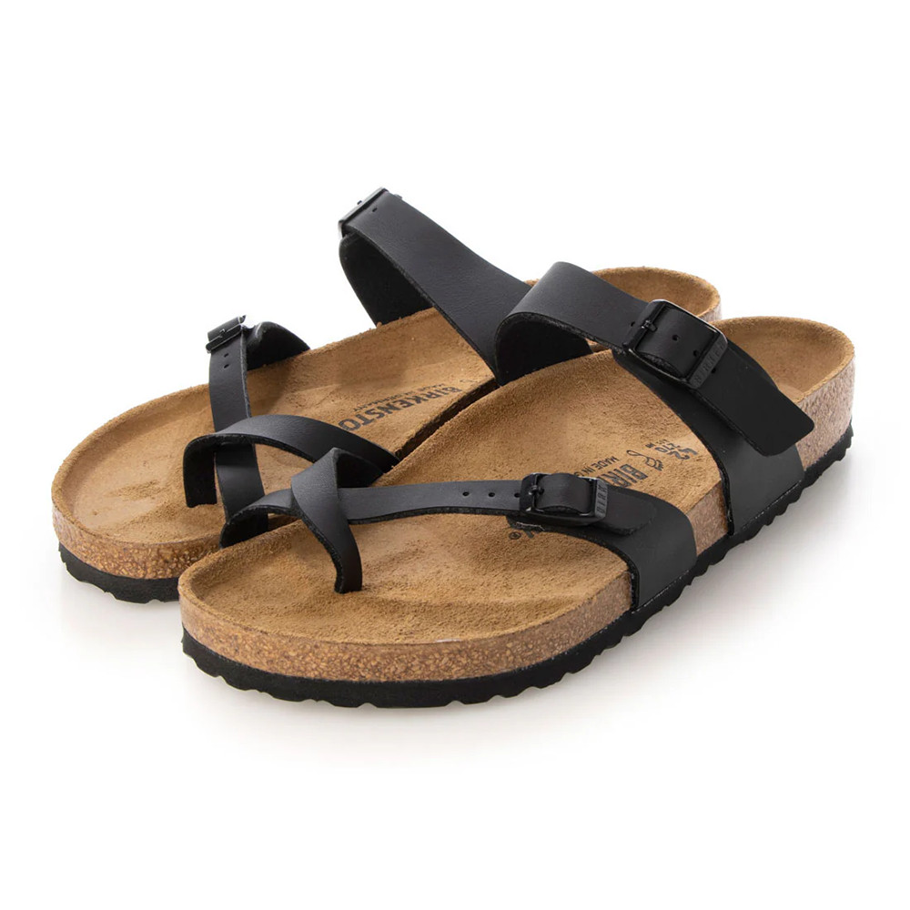 Birkenstock Mayari Flip Flops Soft Footbed Black Birko-Flor Sandal Women’s Shoes