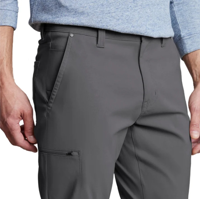 Copper & Oak Men’s Tech Utility Pant Straight Fit Gray Size 38×29