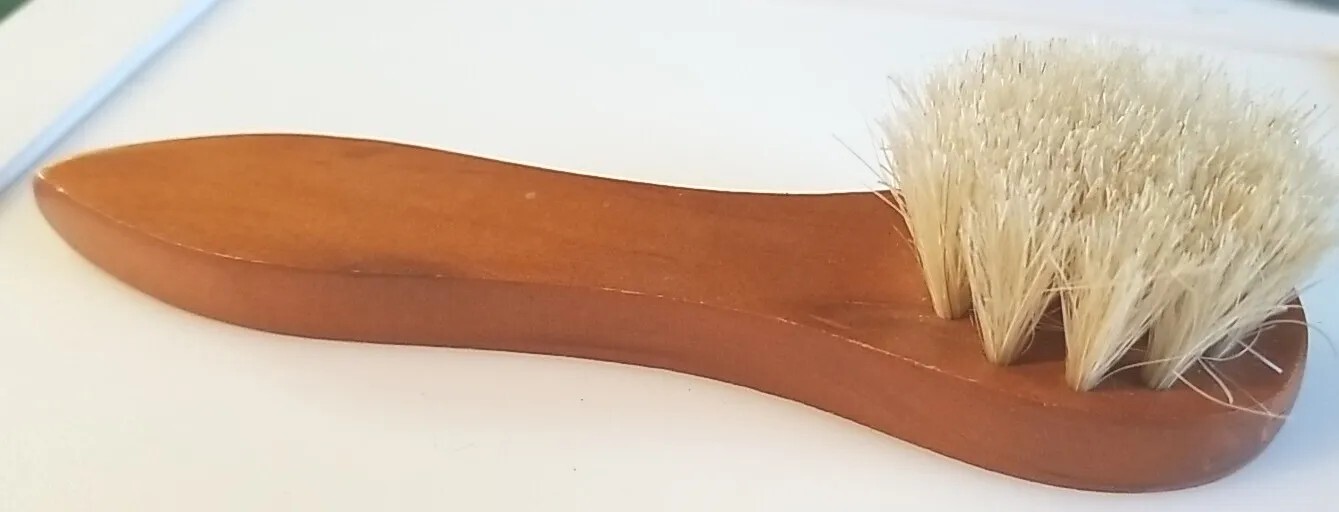 6″ RALYN DAUBER 100% Horsehair Brush Wood Handle BOOT Shoe Polish APPLICATOR New