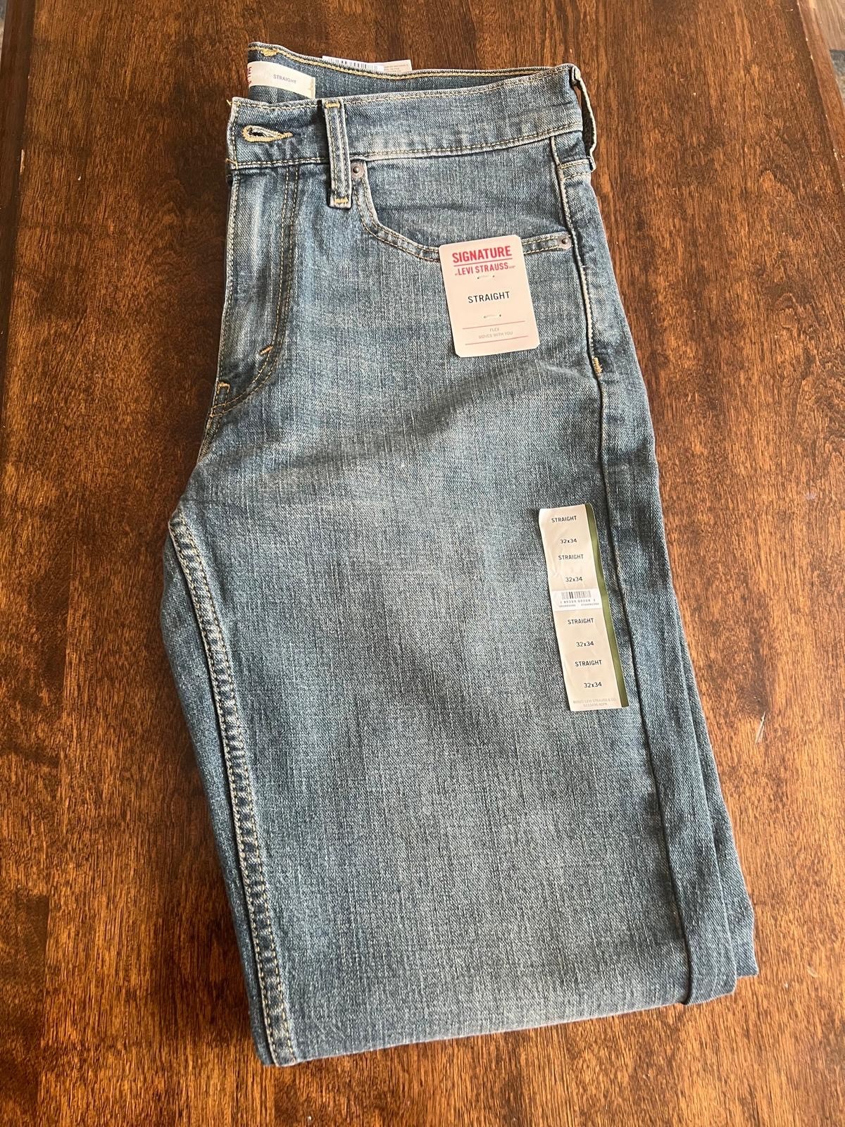 Signature By Levi Strauss NEW Men’s Straight Size 32×34
