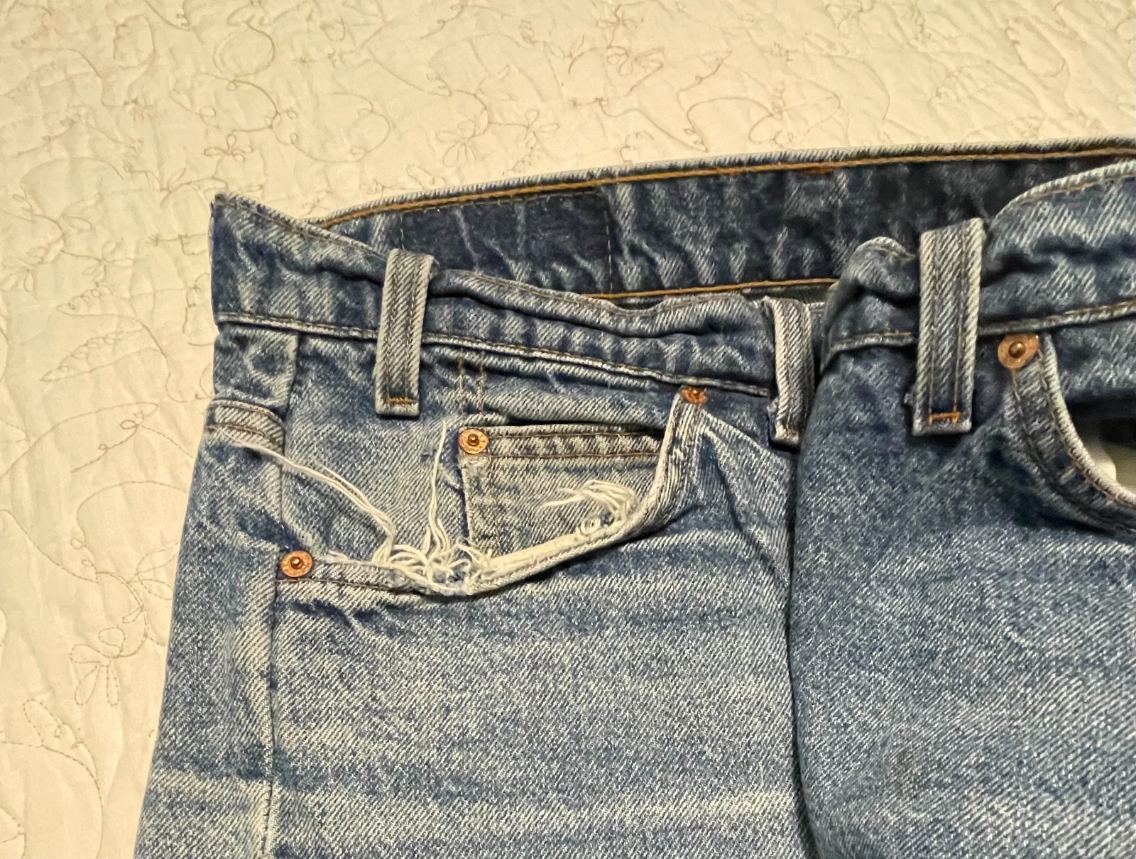 Levi’s 505 Jeans Blue Heavy Denim Size 46X30 Lot Of 3 (Read Description)