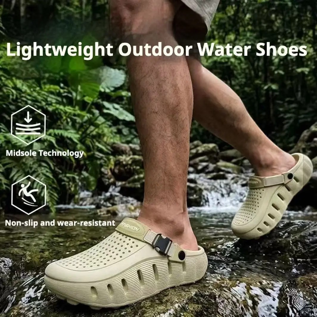 Men’s EVA Clogs Sandals Non-Slip Soft Sole Beach Slippers Breathable Summer Shoe