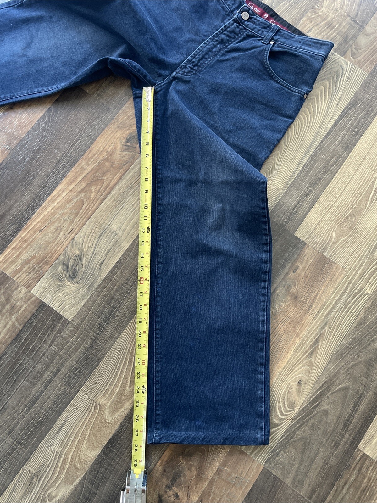 Cartier Jeans Division Men actual fit W32 L27.5 Blue Made in France *READ