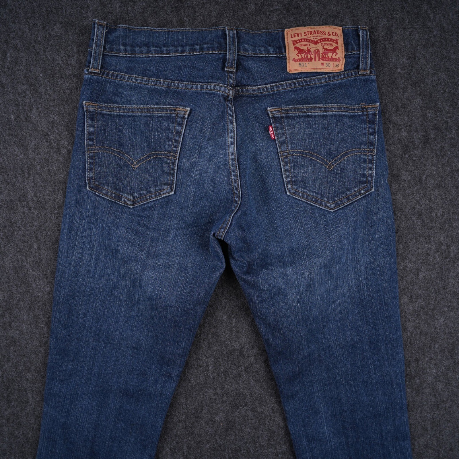 Levis 511 Slim Fit Jeans Mens 30×30 Blue Excellent Stretch Denim Pants