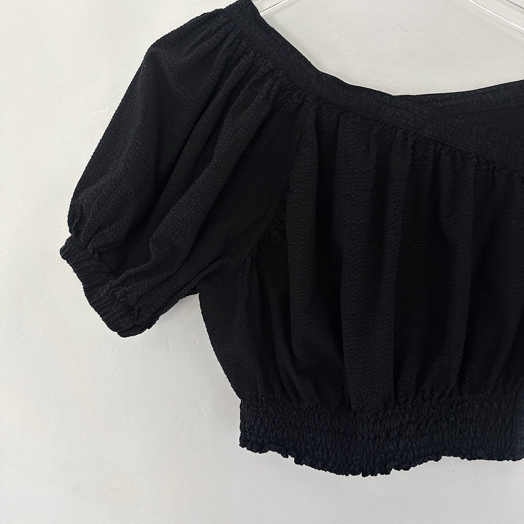 Rachel Comey delirium black cotton top blouse dress la garconne 0 2 XS S