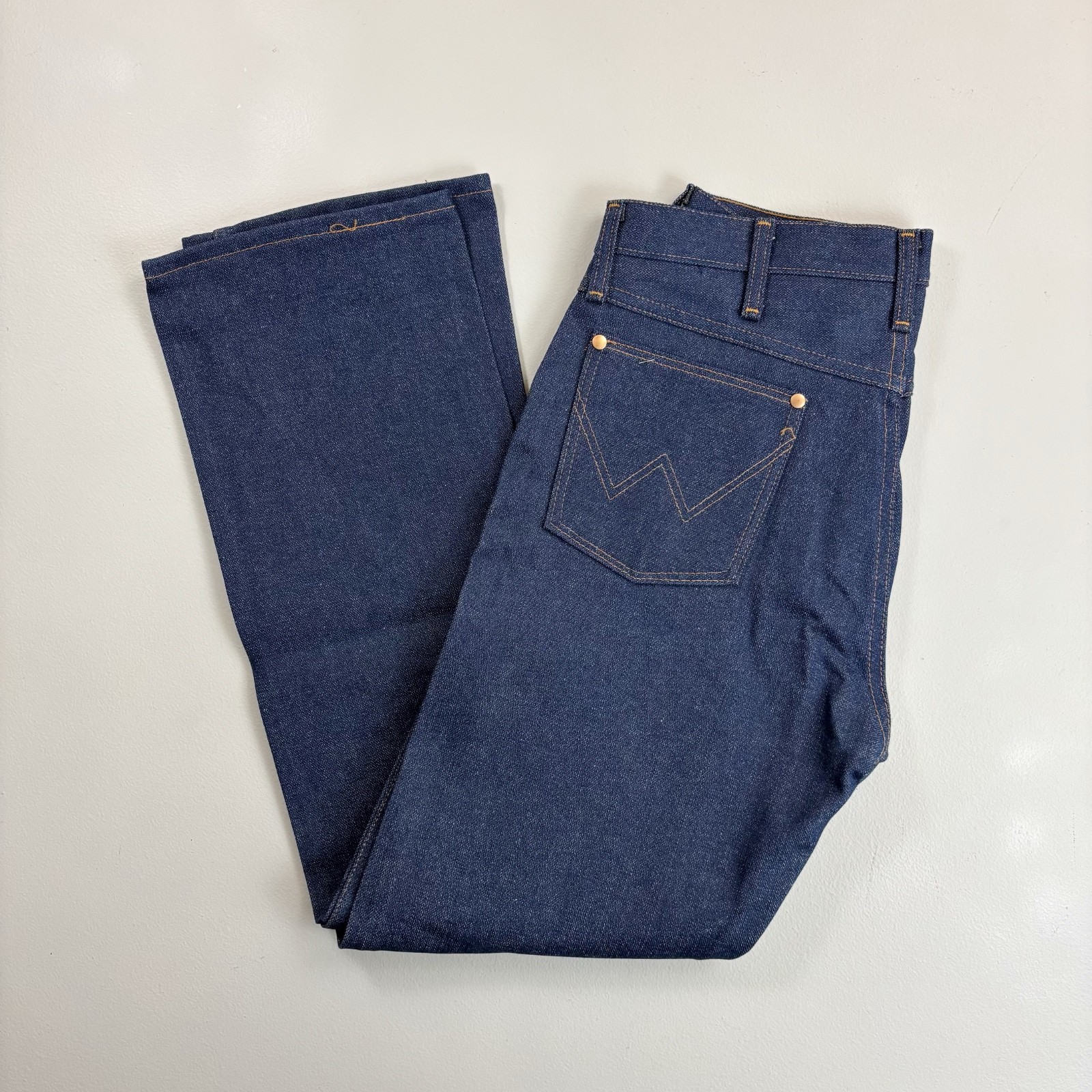 WRANGLER ProRodeo Cowboy Cut Jeans 33×30 13MWZ VTG 90s USA Made Dark Denim