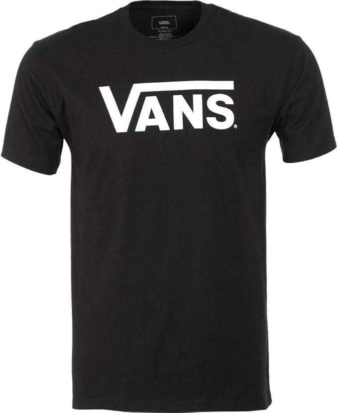 Vans Off The Wall VN0A7Y9PY28 T-Shirt Men’s Medium Black Cotton Crew Neck APP231