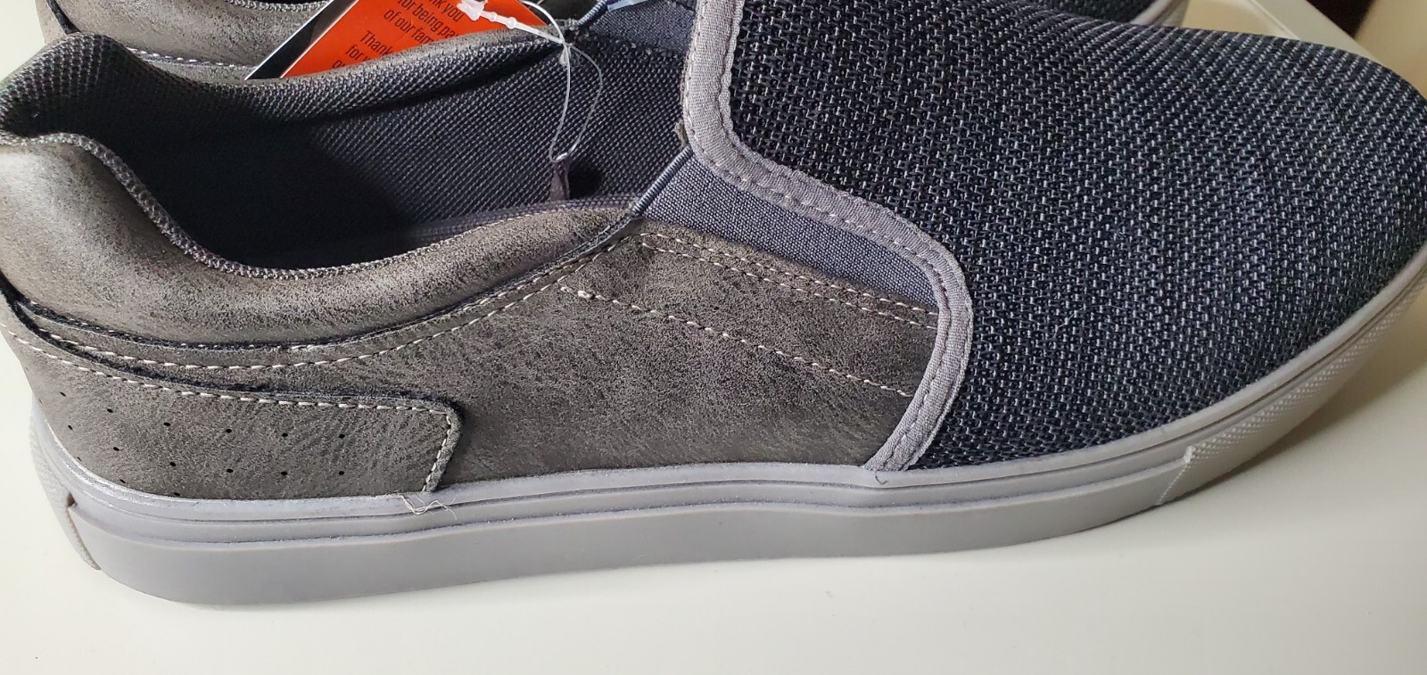 Deer Stags Mens BRYCE Knitted Fabric Knit Casual Fashion Sneakers, SZ 12M, Gray