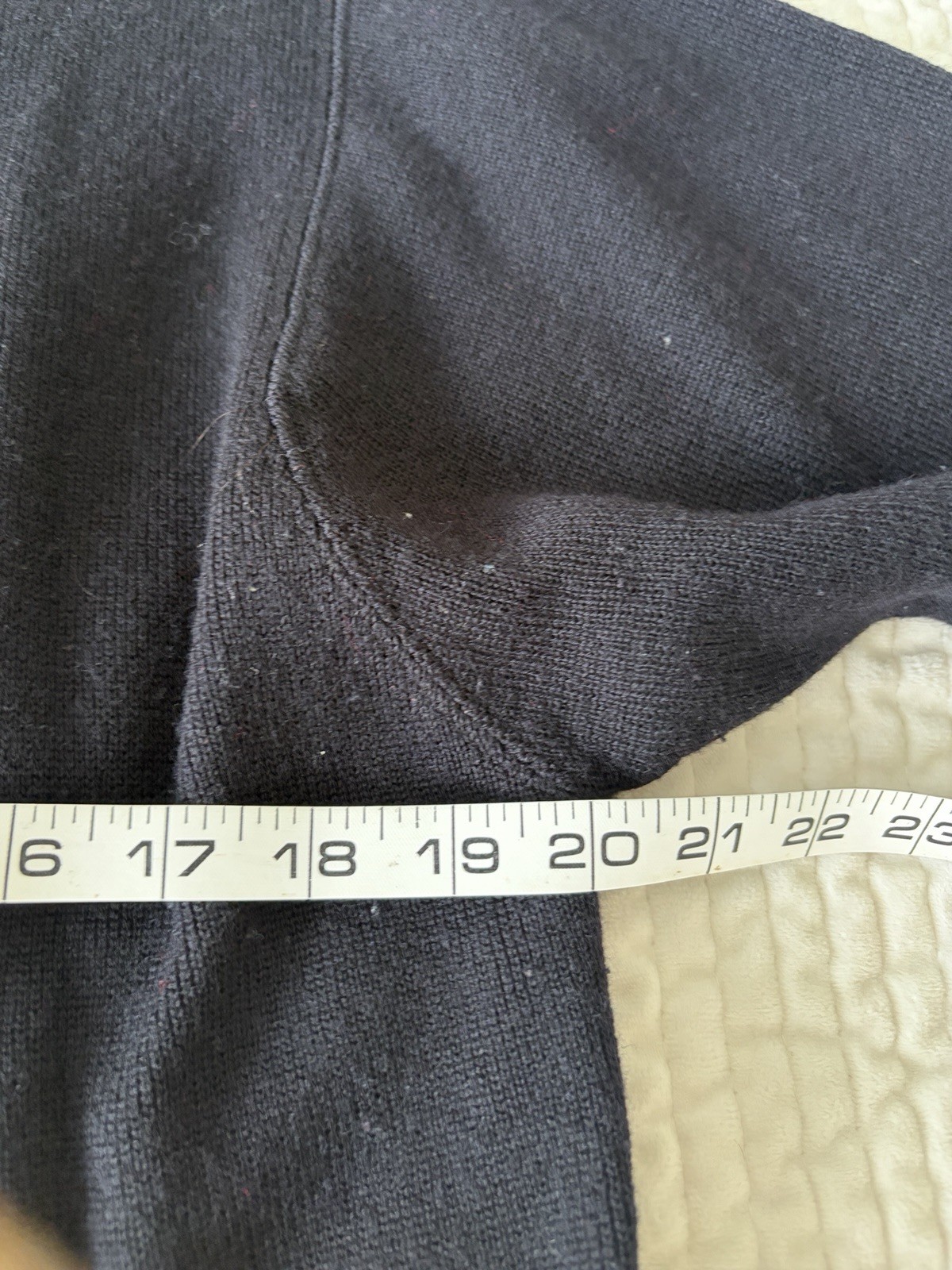 Talbots Petites L Black 100% Merino Wool Cardigan Sweater Gold Buttons