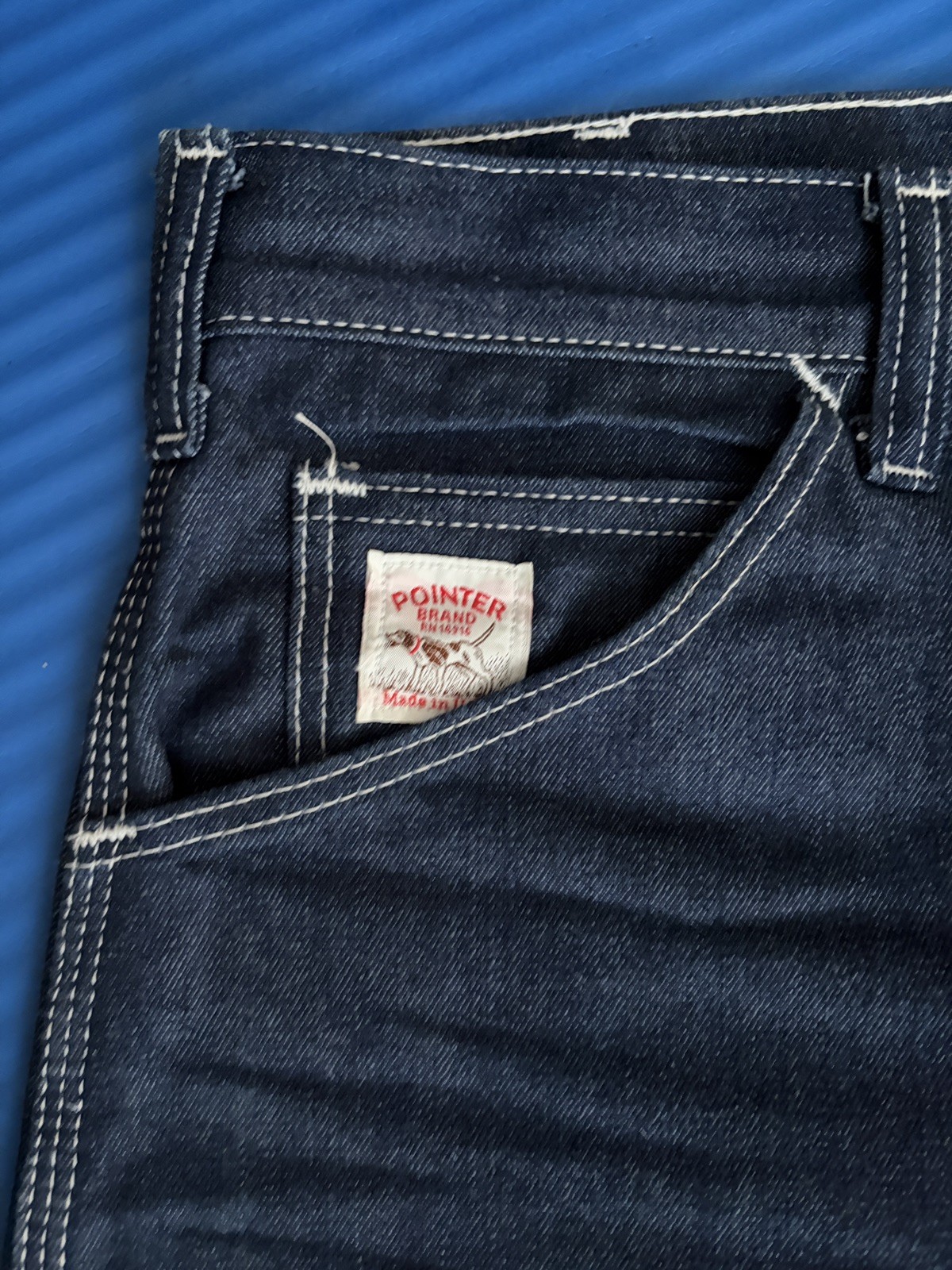 2 PAIRS of Pointer Brand WORKWEAR USA Made 32×30 Canvas and dark wash denim