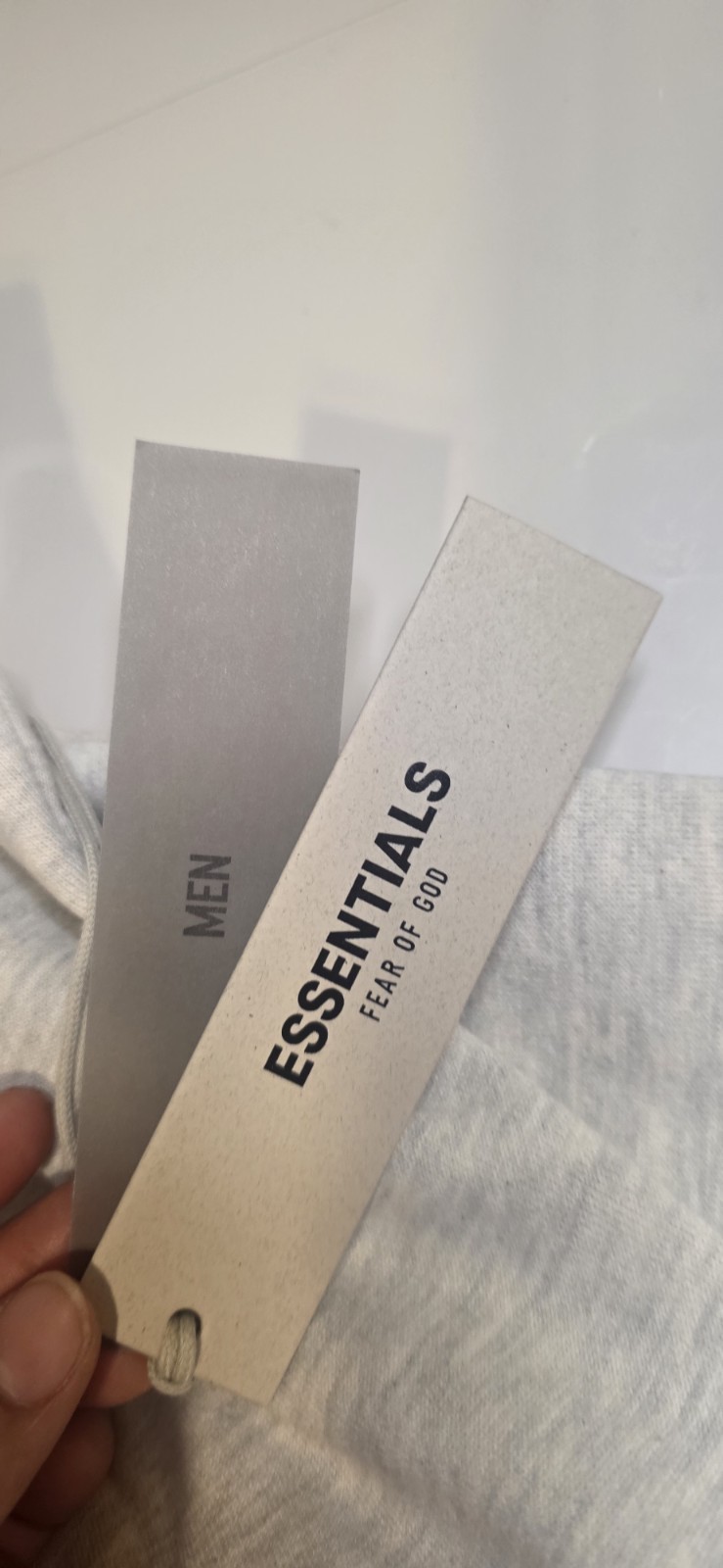 Essentials Fear of God Men’s M Gray Pullover Hoodie Logo Pockets Long Sleeve