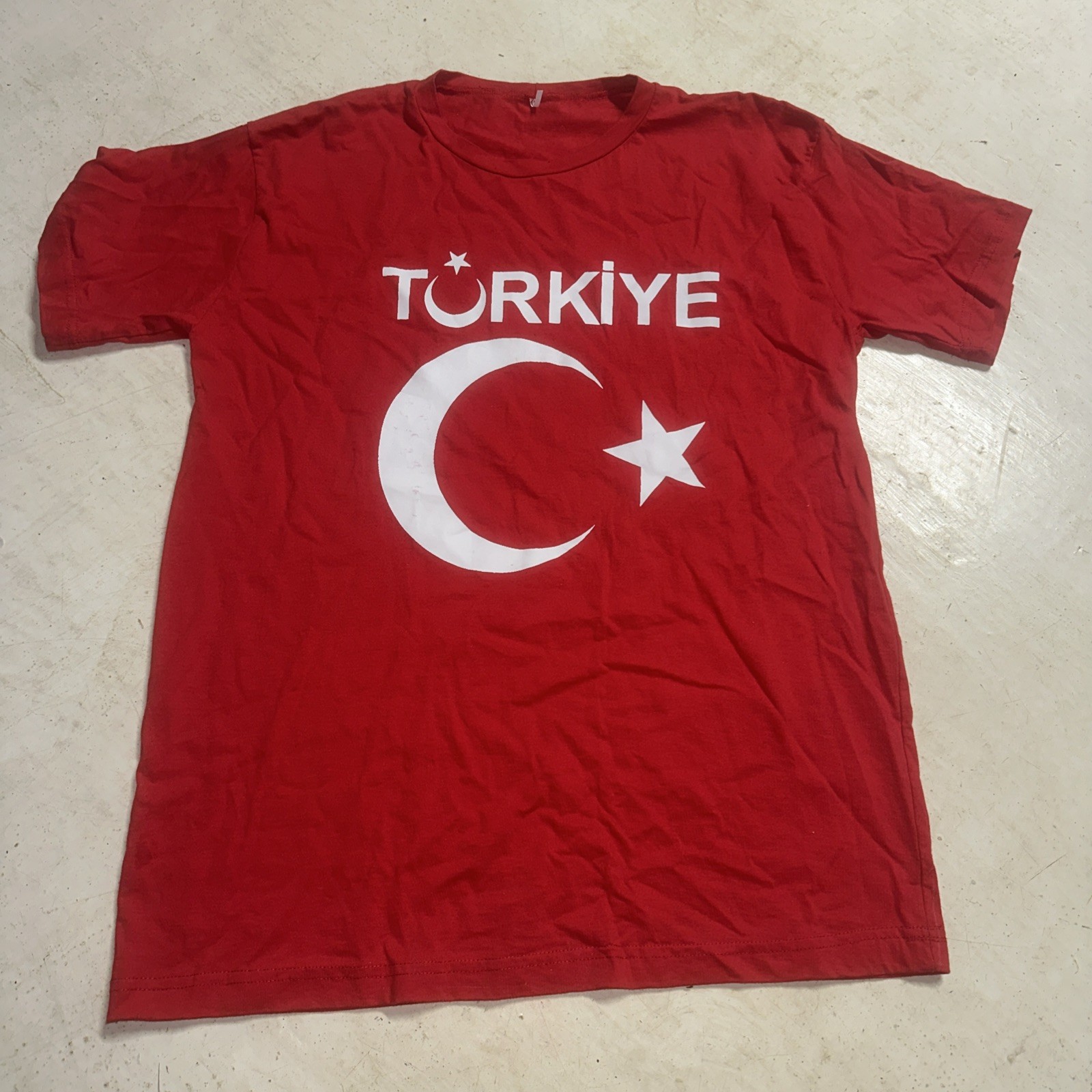 Turkey T-shirt Funny Türkiye Cumhuriyeti Turkish Turkiye Moon Flag T Shirt Red