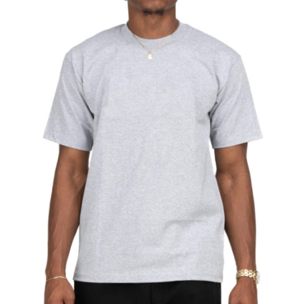 Pro Club Men’s Heavyweight Cotton Short Sleeve Crew Neck T-Shirt