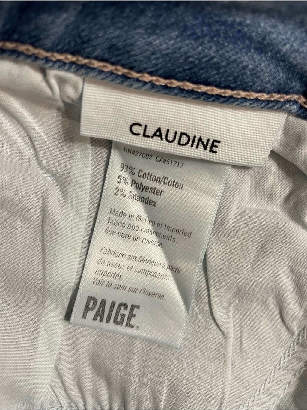 PAIGE NWT Claudine High Rise Ankle Flare Blue Jeans Size 31