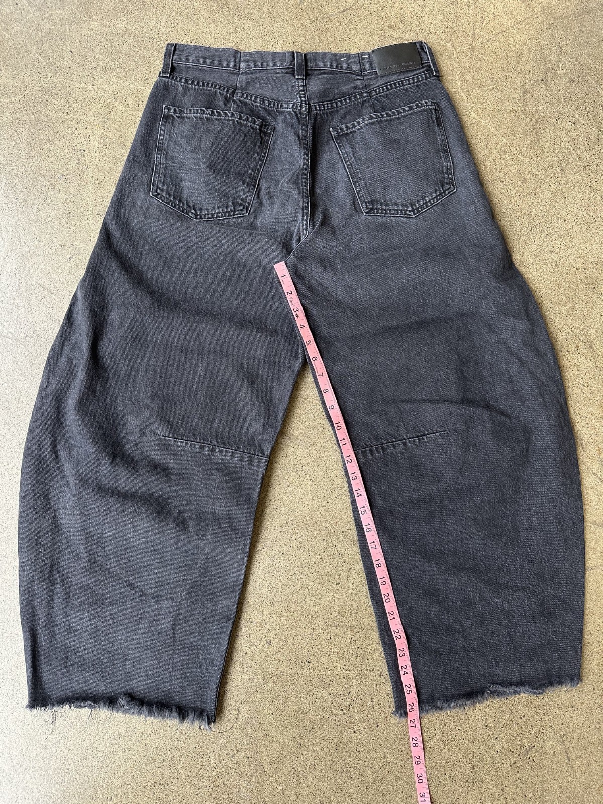 Citizens Of Humanity Black Horseshoe Barrel Leg Jeans Size 30