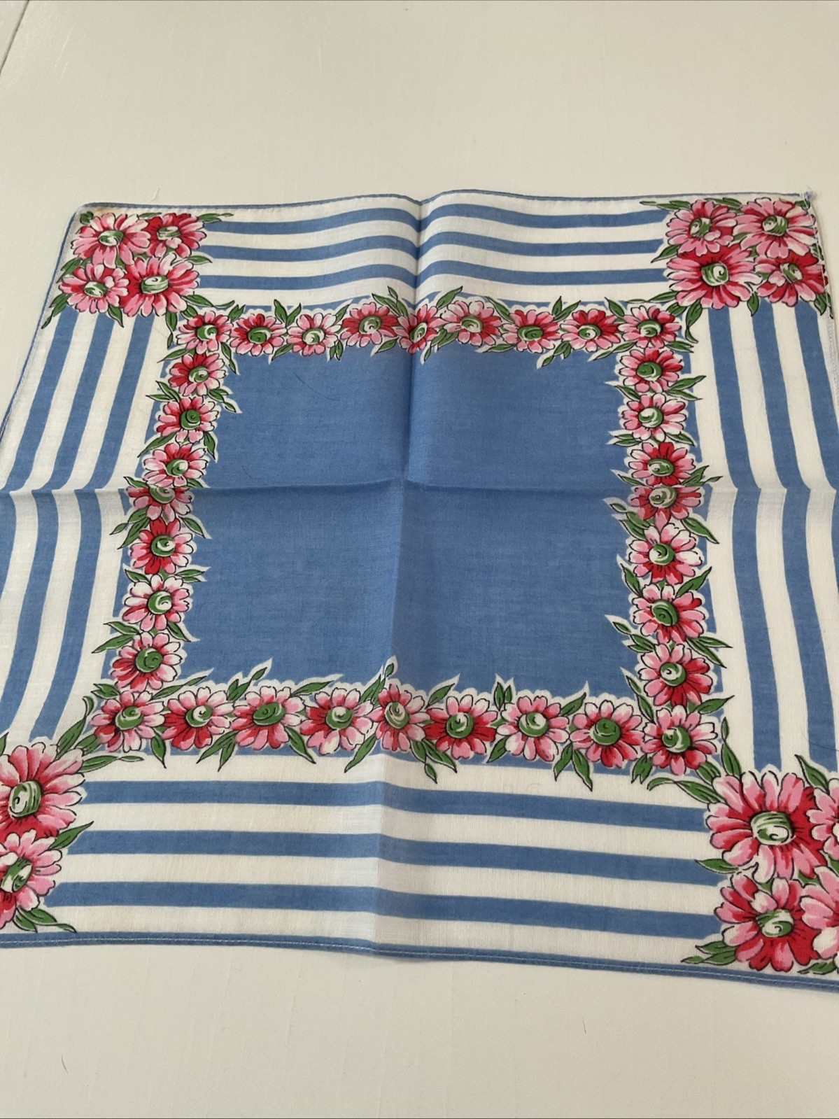 Vintage Ladies Hankies Lot Of 20 SHADES OF BLUE TONES FLORALS