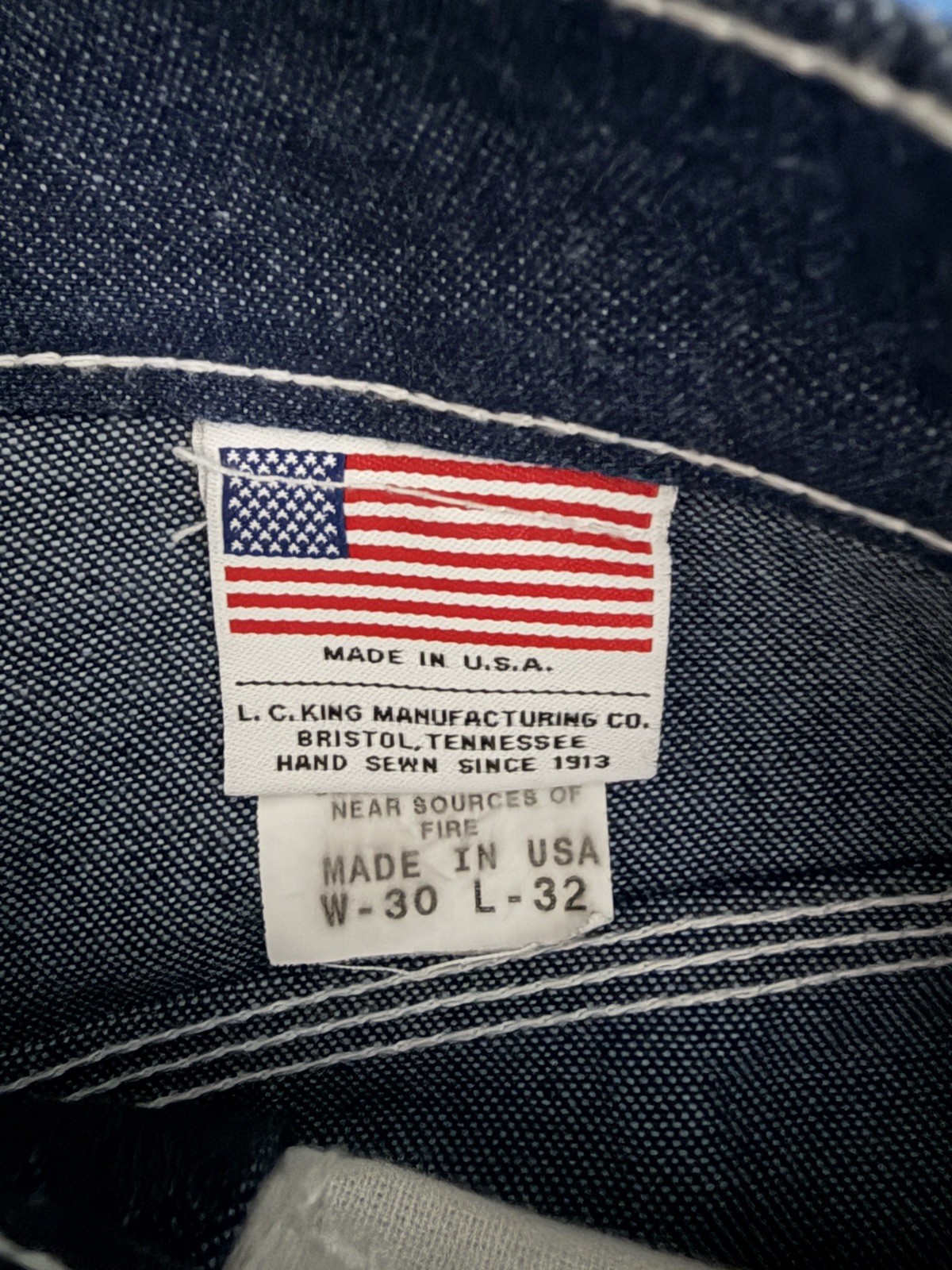 2 PAIRS of Pointer Brand WORKWEAR USA Made 32×30 Canvas and dark wash denim