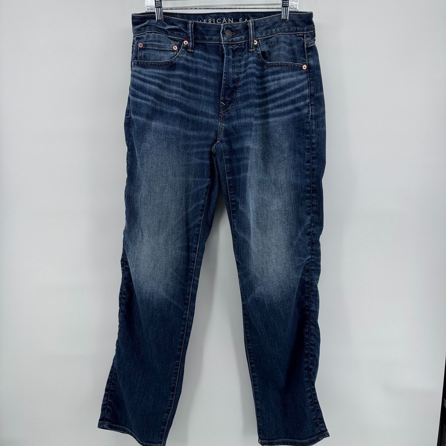 American Eagle Mens Air-flex Athletic Straight Jeans Fit 30×32 [Tag 29×34]