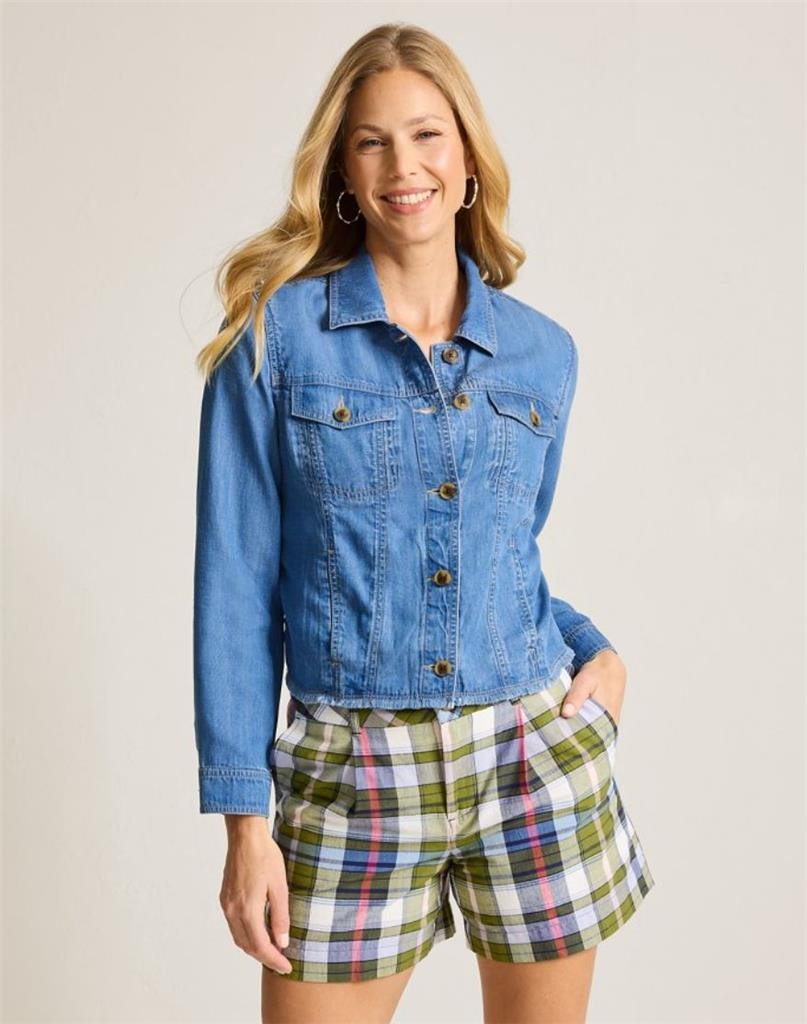 NWT Tommybahama Chambray O’Lei Linen-Blend Jacket