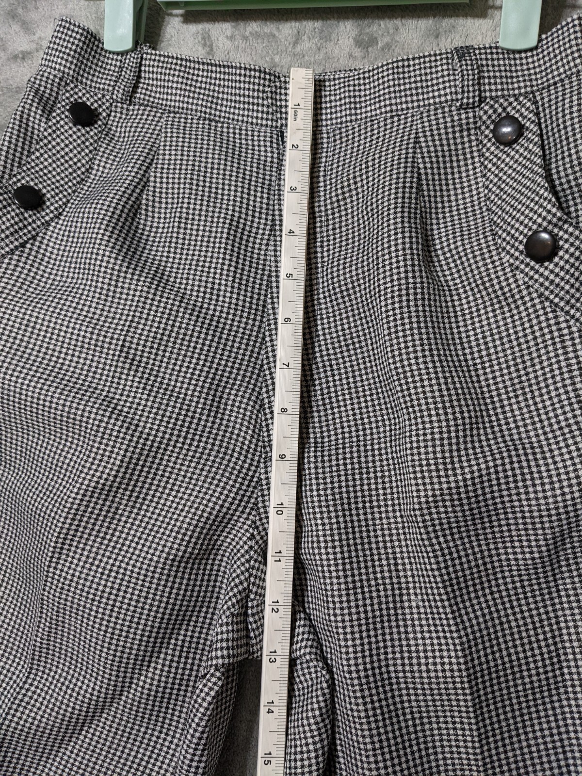LEDAER Women Casual Office Pants SIZE 0 (W 26, L 27.5 in)Houndstooth Multicolor