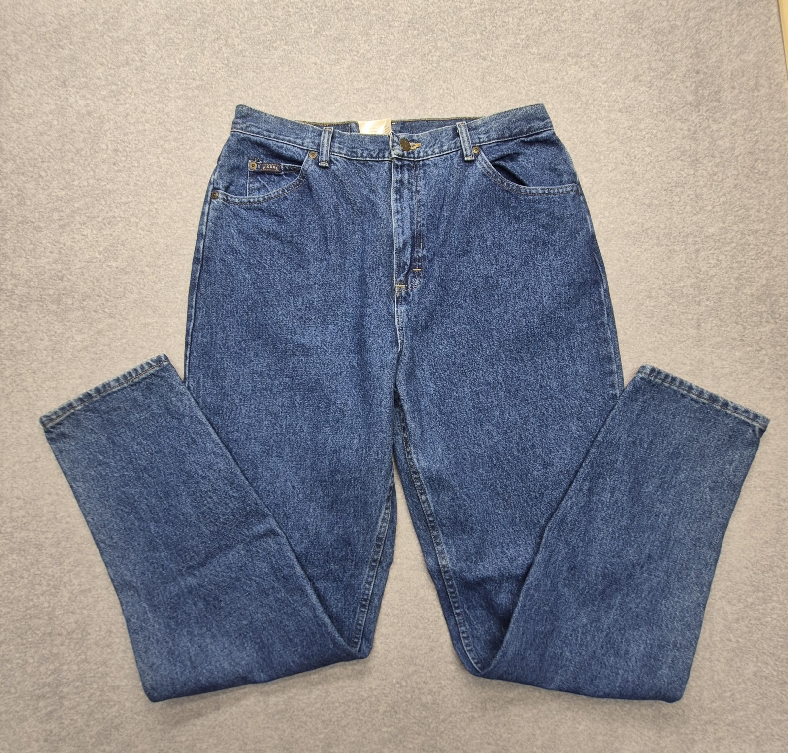 Vintage Riders by Lee Mom Jeans Womens 16L Medium Wash High Rise Tapered Denim