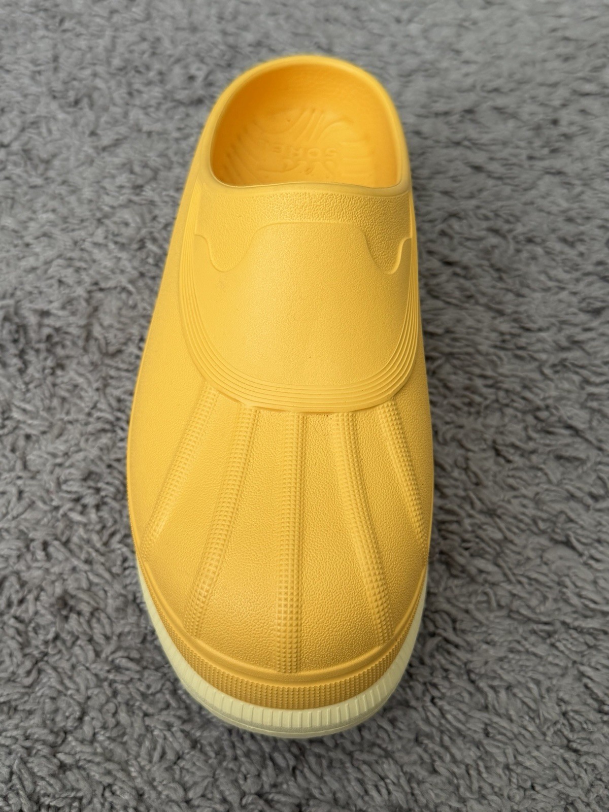 Sorel Caribou Clog Yellow Ivory Waterproof Slip-Ons Mule Shoes Women’s Size 7