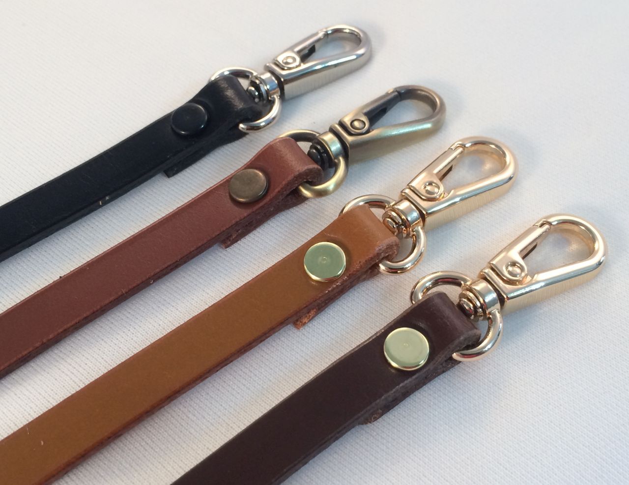 3/8 in. Skinny Thin Narrow Leather Cross Body Hand Bag Strap – 4 Colors