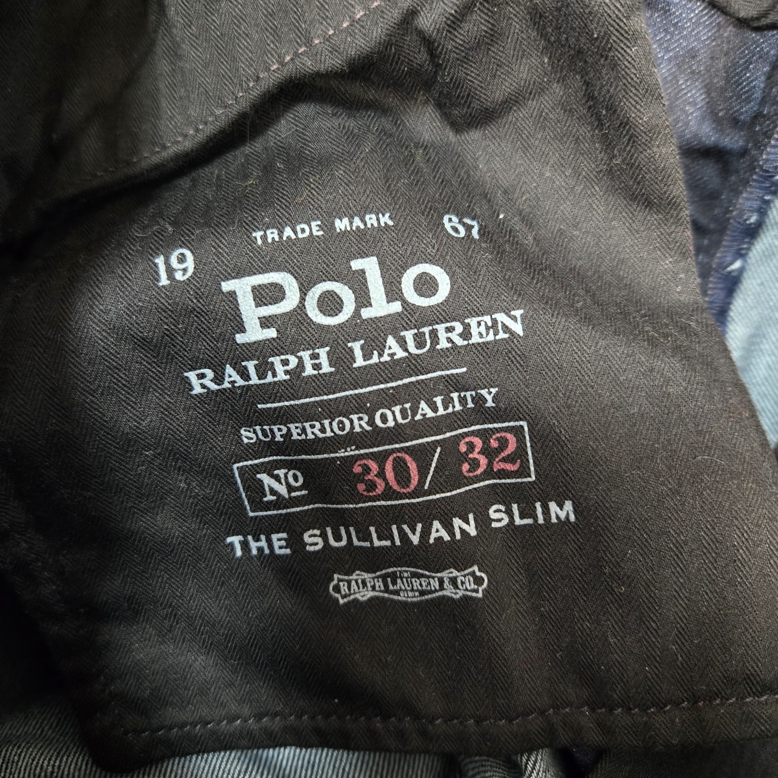 Polo Ralph Lauren The Sullivan Slim Jeans mens 30×32 (fit 31×31) Dark Wash Blue