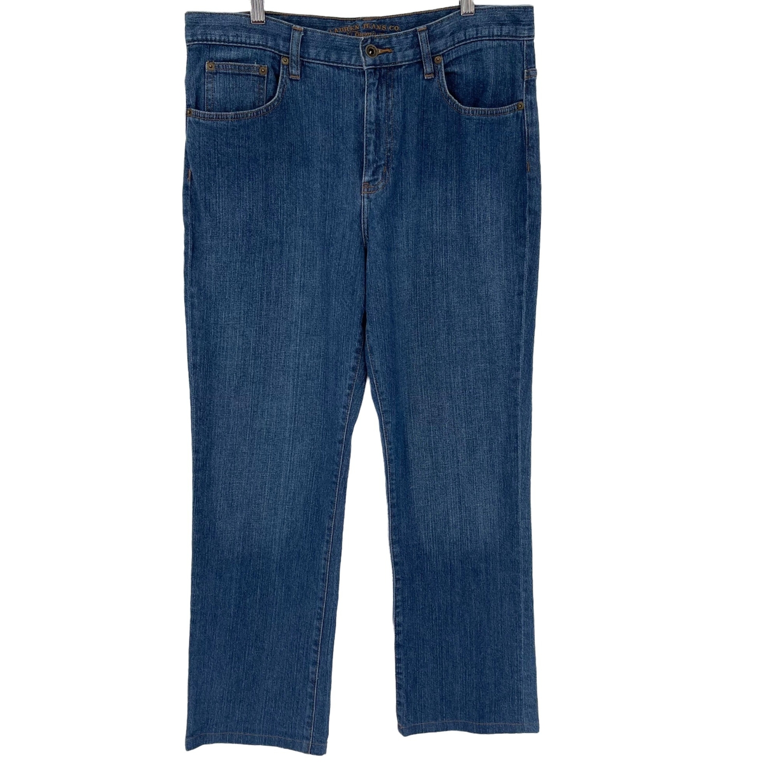 Lauren Ralph Lauren Classic Straight Leg Jeans Medium Wash High Rise Women 12