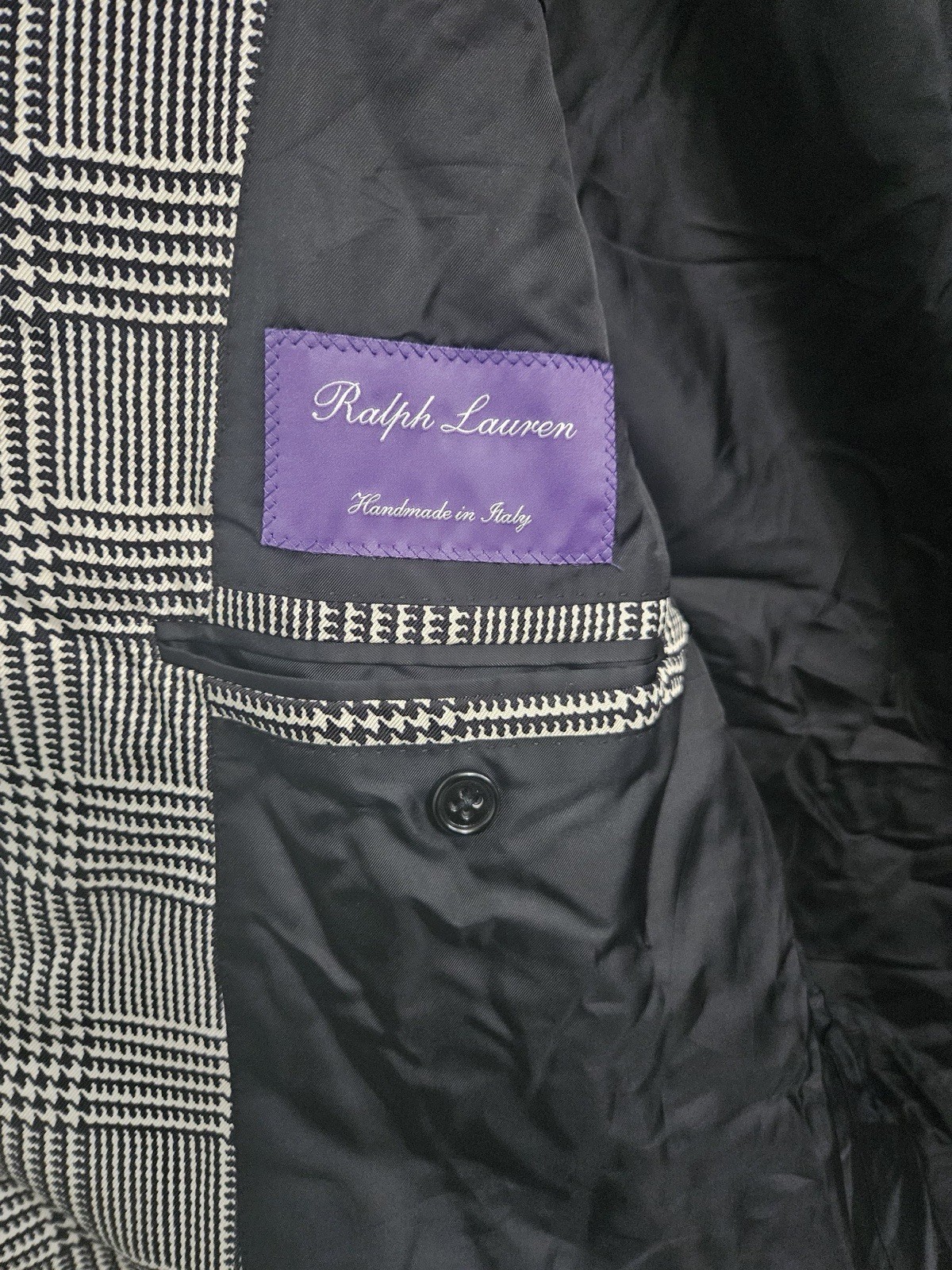 Vintage Ralph Lauren Houndstooth Double Breasted Men’s Blazer