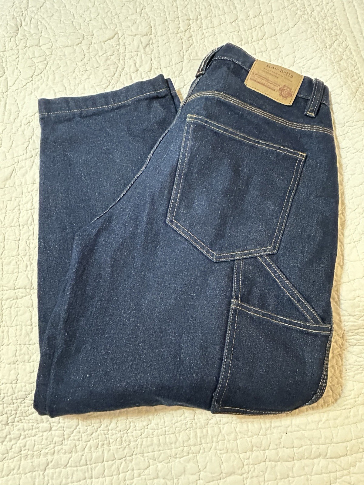 KNO BETTA Men’s Size 32×30 Jeans Carpenter Straight Leg Denim Dark Knobetta