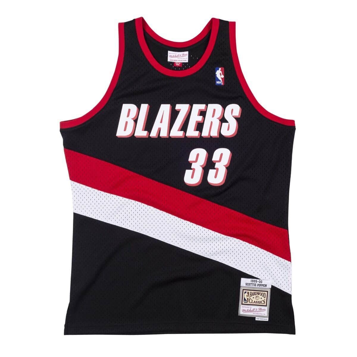 Mens Mitchell & Ness NBA SWINGMAN JERSEY – TRAIL BLAZERS 99 SCOTTIE PIPPEN