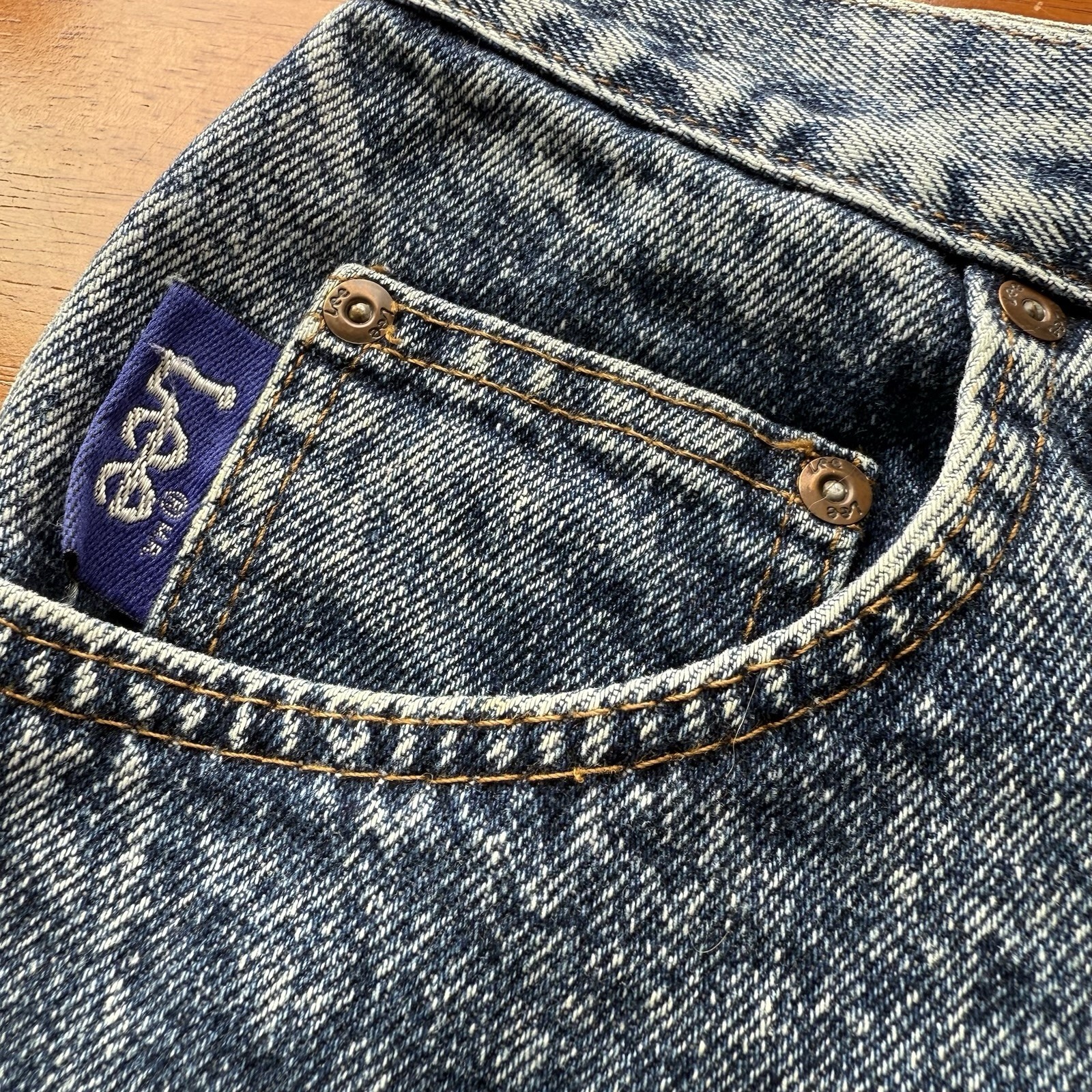 Vintage Lee Mr Union Made USA Denim Jeans Mens 27 x 29 Workwear Dark Wash