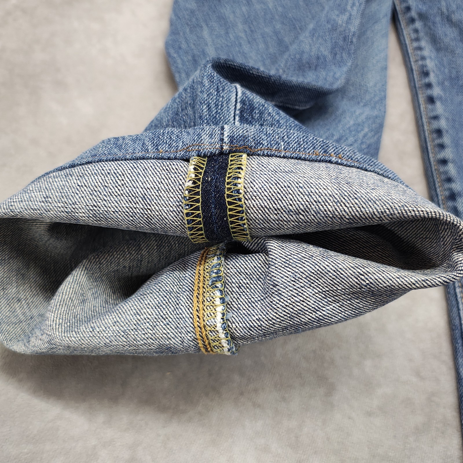 80s-90s VINTAGE edwin jeans men 505 W32 L30 made in Japan denim【E065】