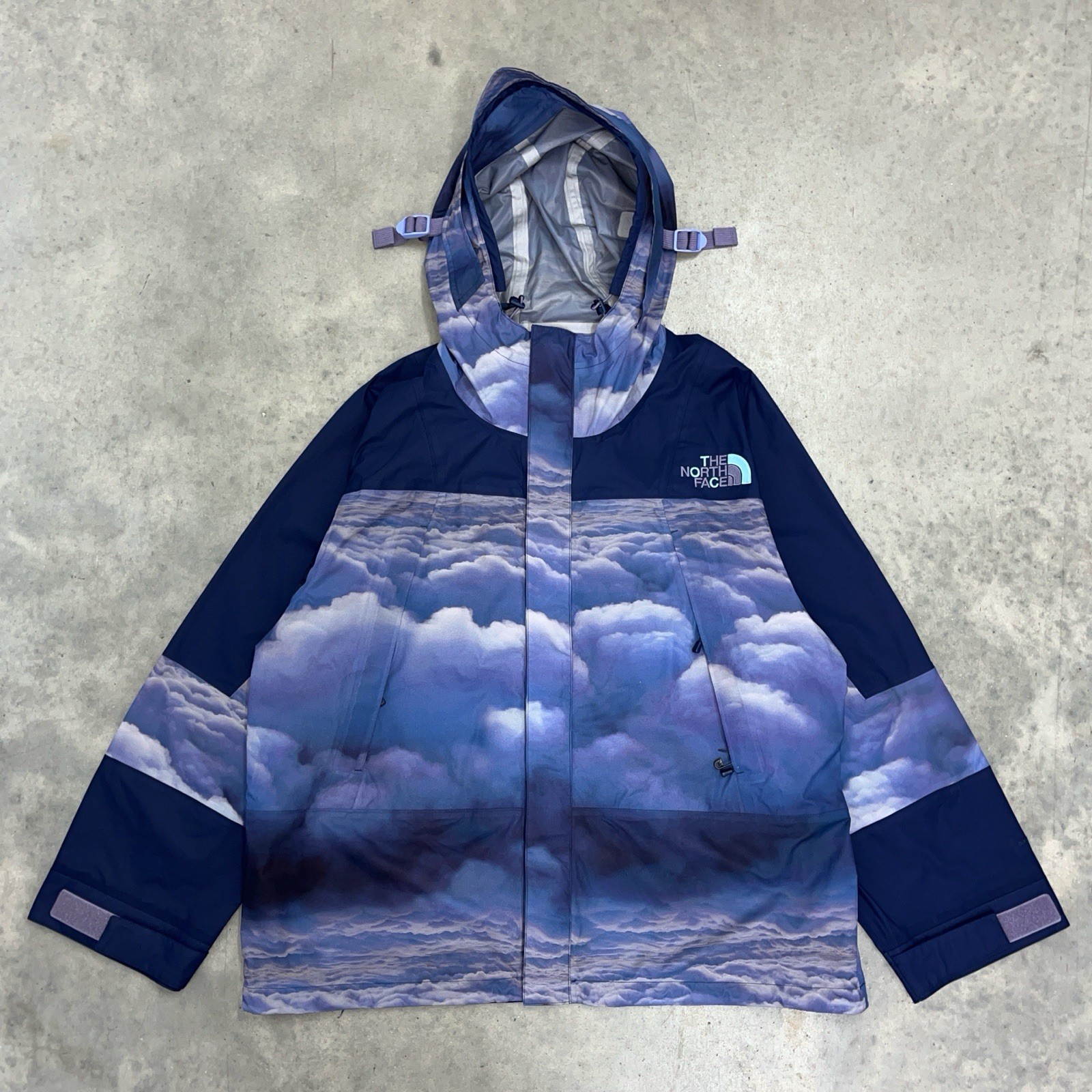 The North Face x Clot 3L Shell Jacket Navy Cloud XL Brand New Without Tags NWOT