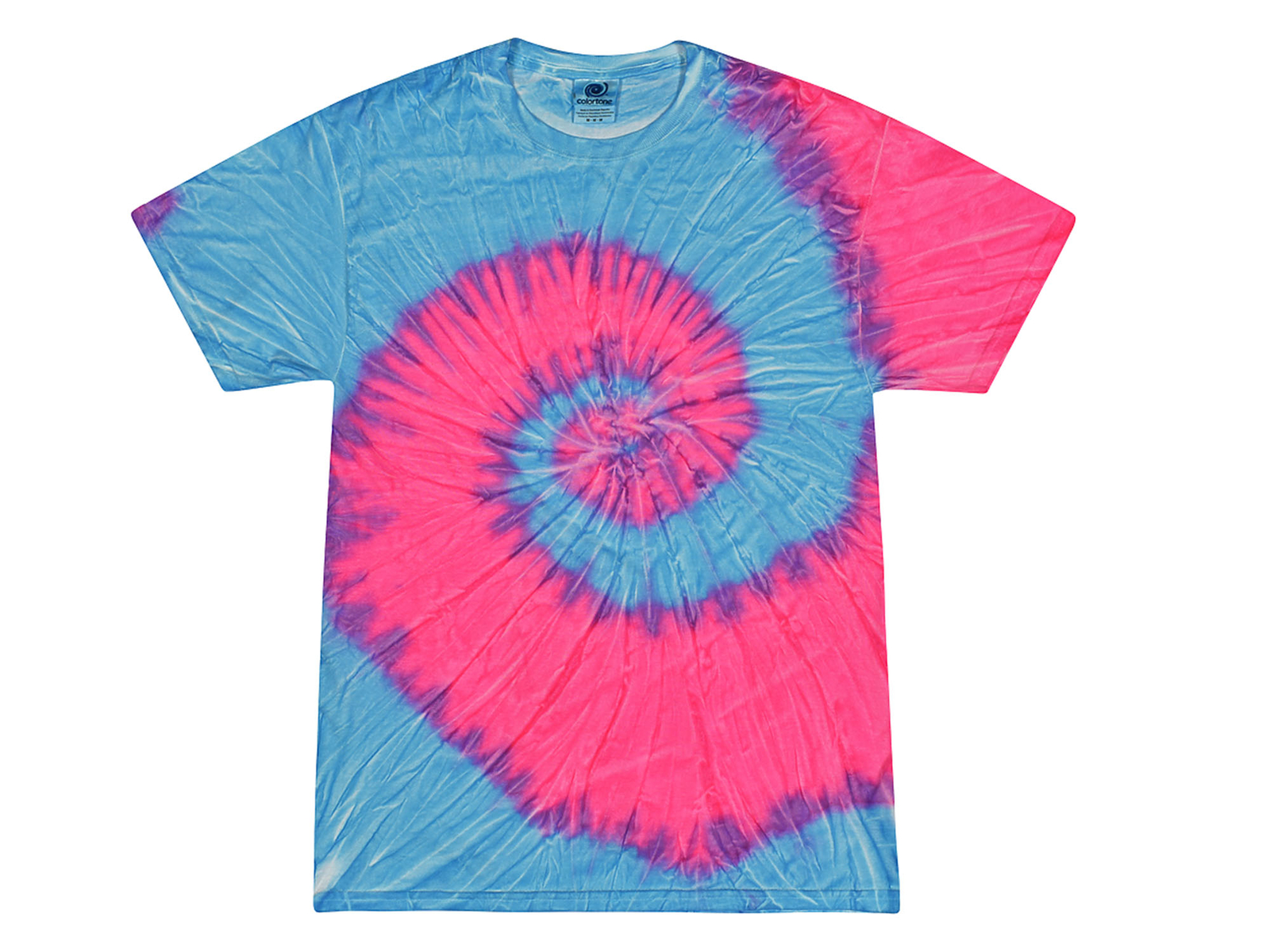 Tie Dye T-Shirts Multi-Color Kids & Adult Short Sleeve Cotton Colortone