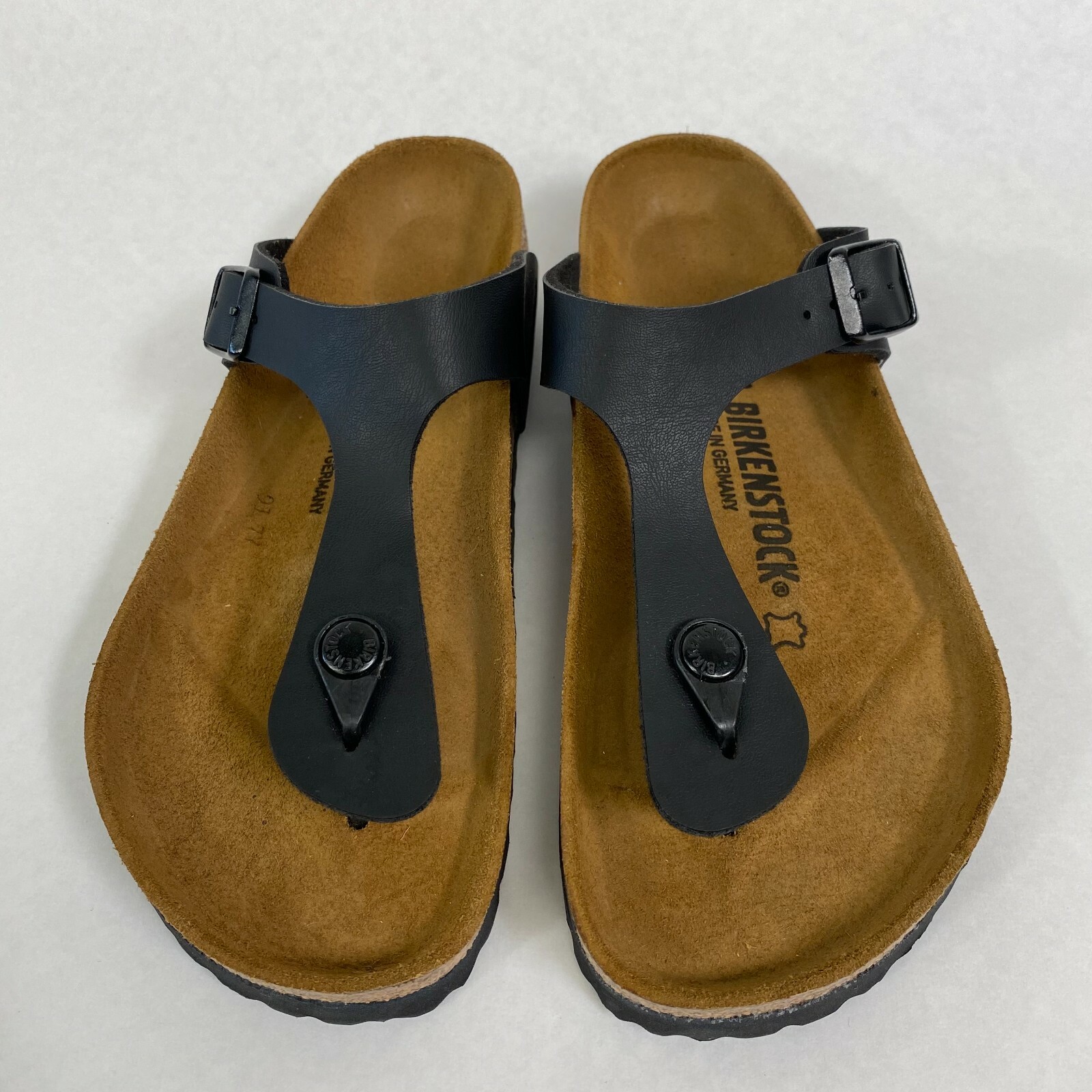 New w/o Box Birkenstock Gizeh Black Birko-Flor Regular – Select Size