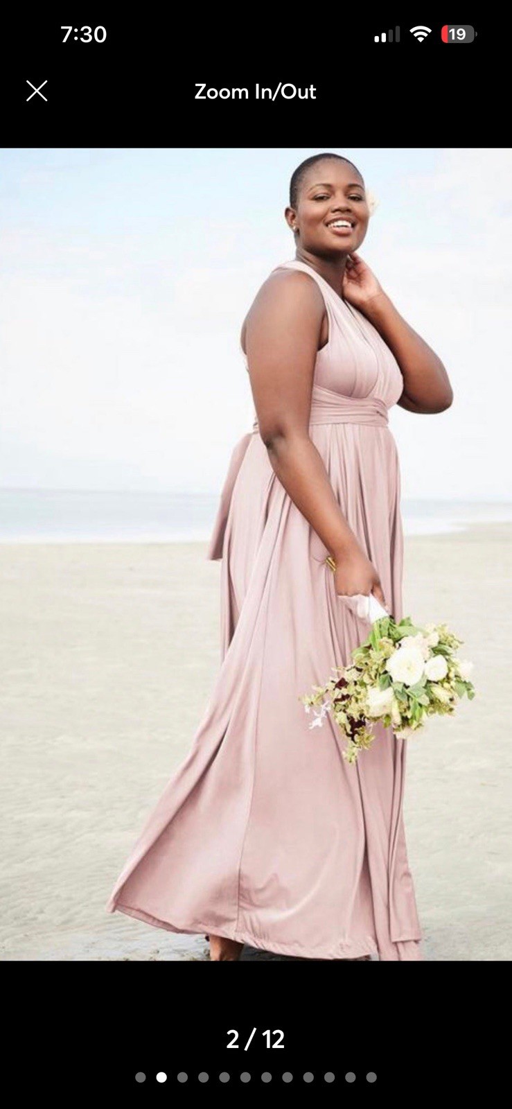 Torrid Pink Halter Neck Pleated Maxi Long Sleeveless Solid Dress Size 0