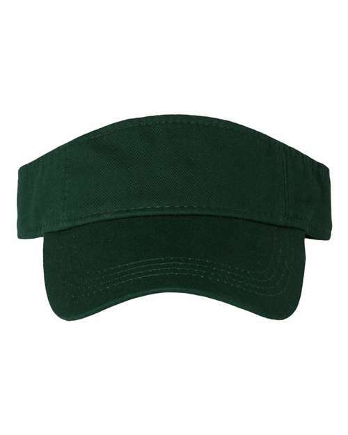 Valucap Unisex 100% Cotton Bio-Washed Chino Twill Adjustable Visor – VC500