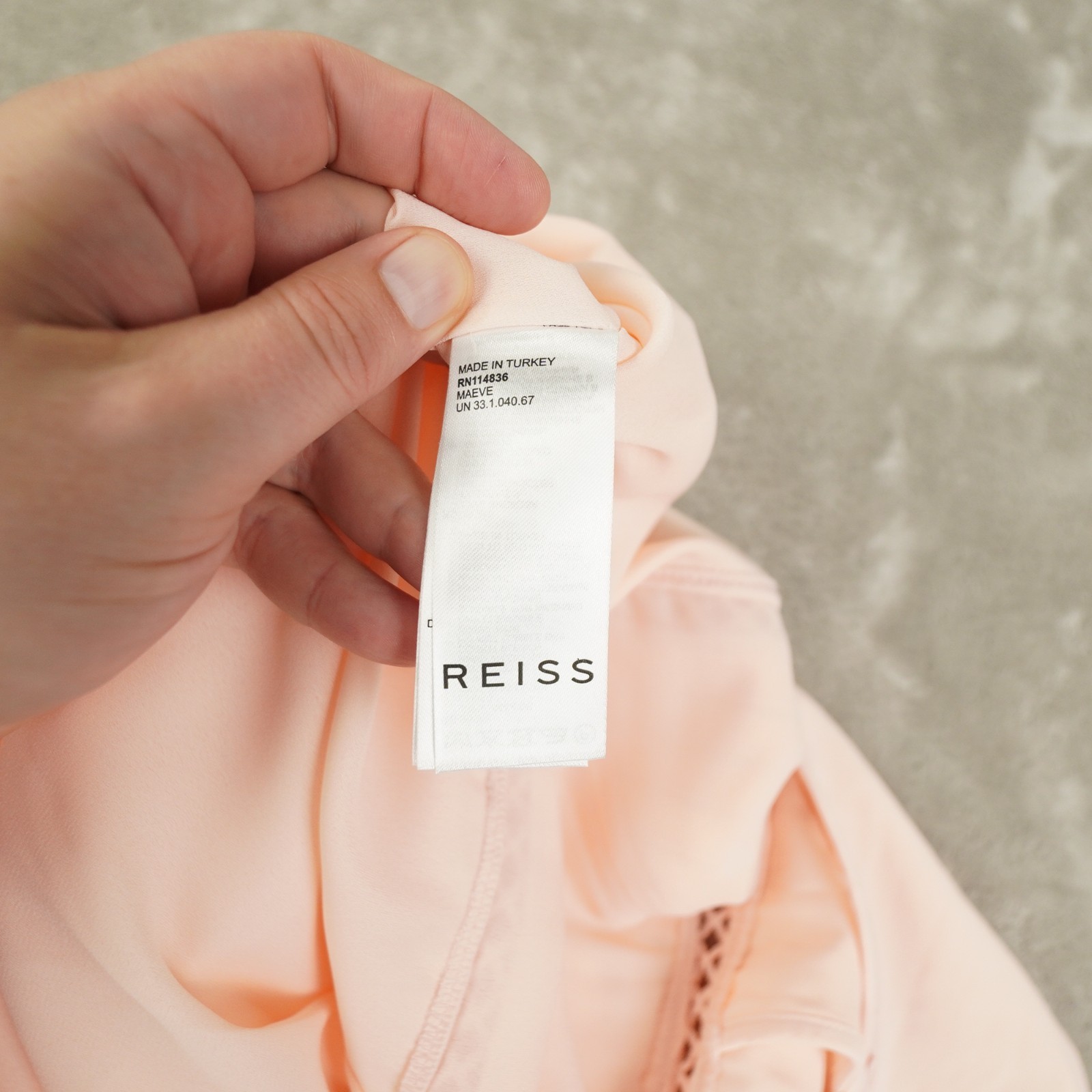REISS Regular Wide Leg Resort Jumpsuit in Blush Pink Women’s 4 Chic City