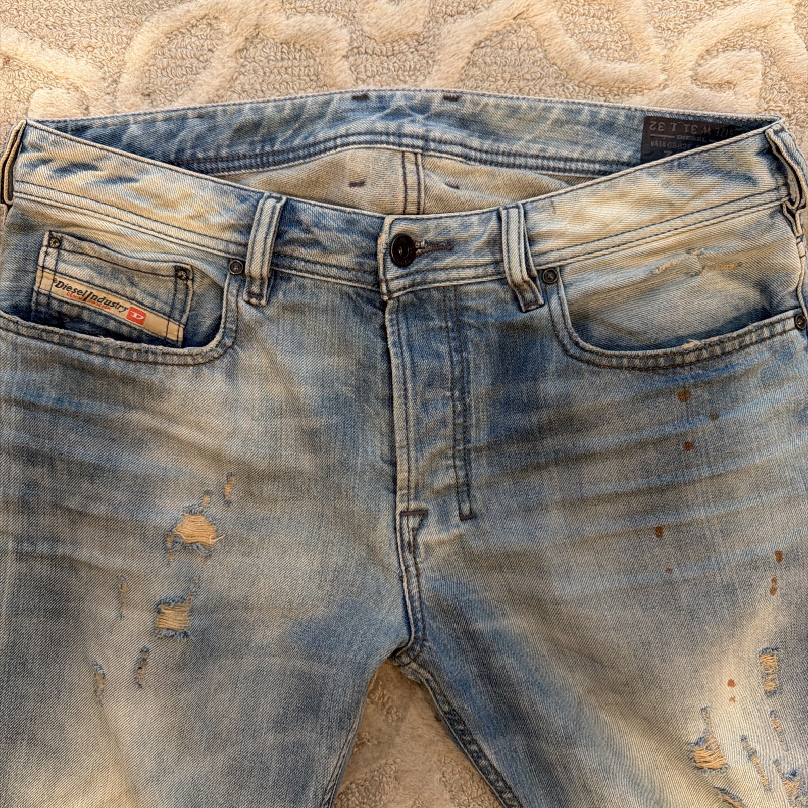 Diesel Zatiny 0882F Stretch “Blue Eyecons 2011/2 Edition” 31×32 RARE WASH.