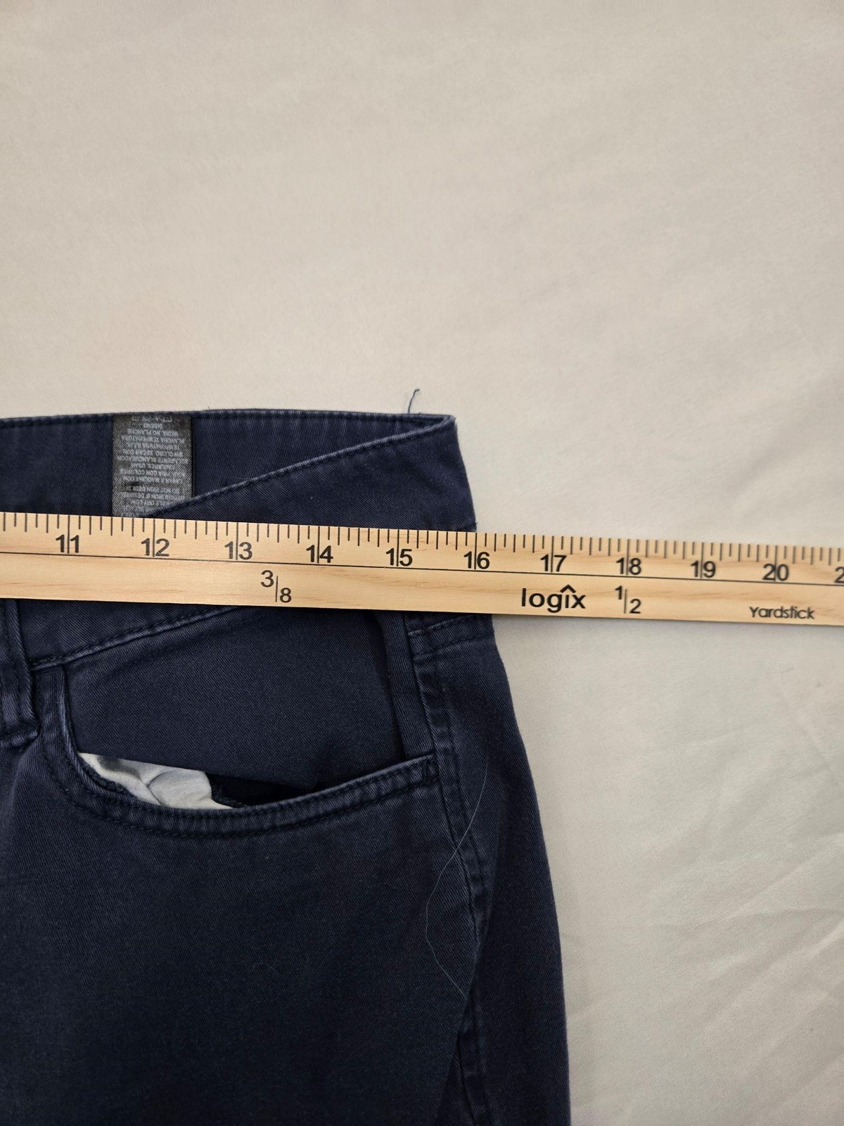 Beverly Hills Polo Club Pants Mens 34 Blue Chino Slim Tapered Stretch Cotton