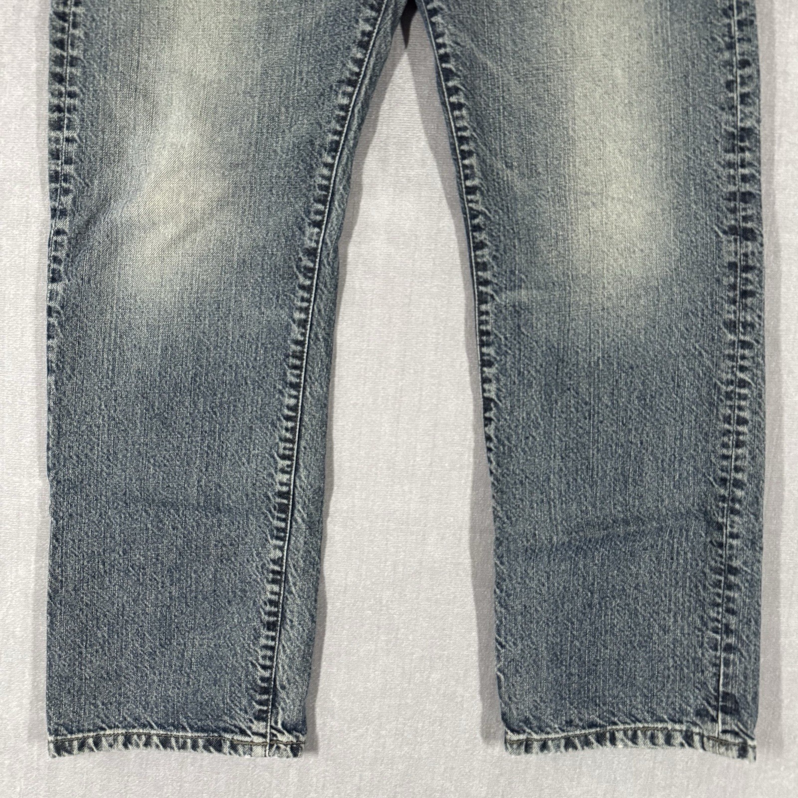 Vintage Diesel KULTER Jeans Men 33×30 Blue Straight Leg Stretch Button Fly Italy