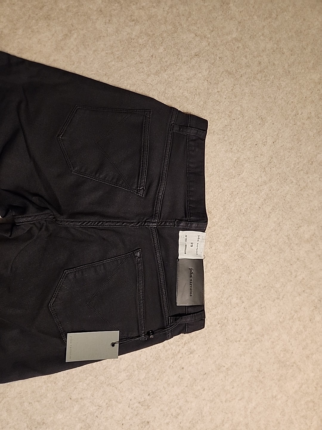 NWT $248 John Varvatos Black Weft Jeans Sz 29×33 J701 regular J701 RX88AYTRR