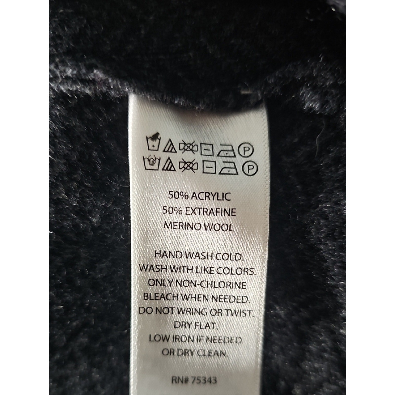 Tahari Size L Herringbone Asymmetrical Zip Wool Blend Moto Cardigan