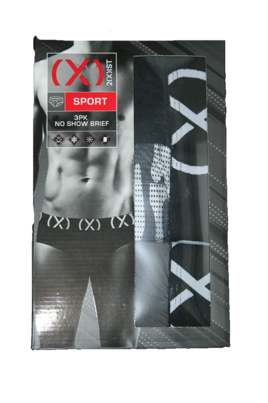 Men’s 2xist Briefs underwear Sport No Show 3 Pack