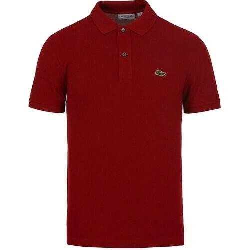 Lacoste Men’s Short Sleeve PH4012 Cotton Logo Casual Polo Shirt