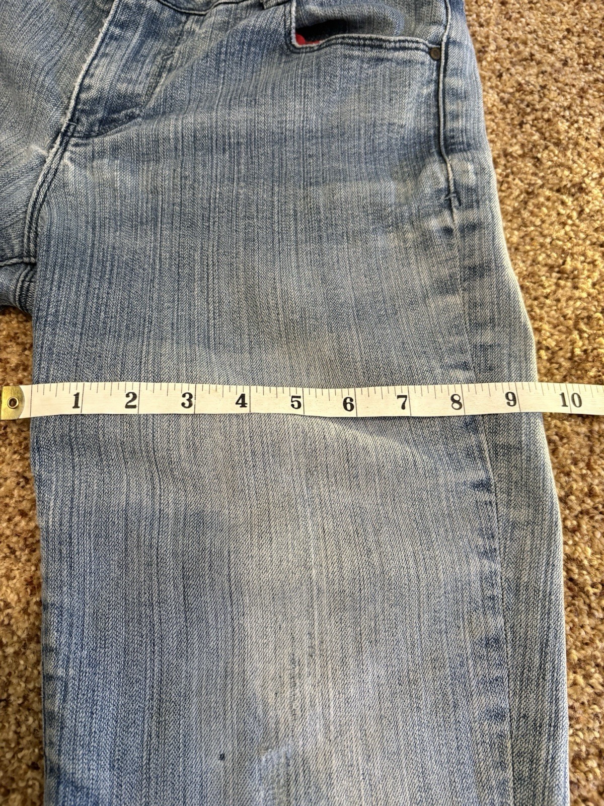 light wash mid/high rise straight leg sasson jeans size 6