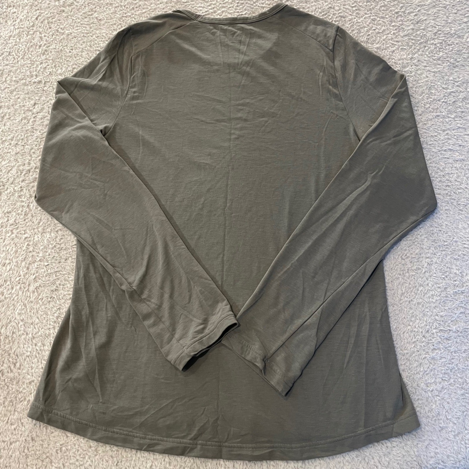 Janji Circa Daily Long Sleeve Women XL Gray Performance Running Shirt
