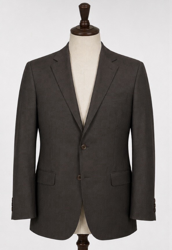 Canali Brown Wool Blazer 48R 58EU Made In Italy Sport Coat 2 Button Luxury